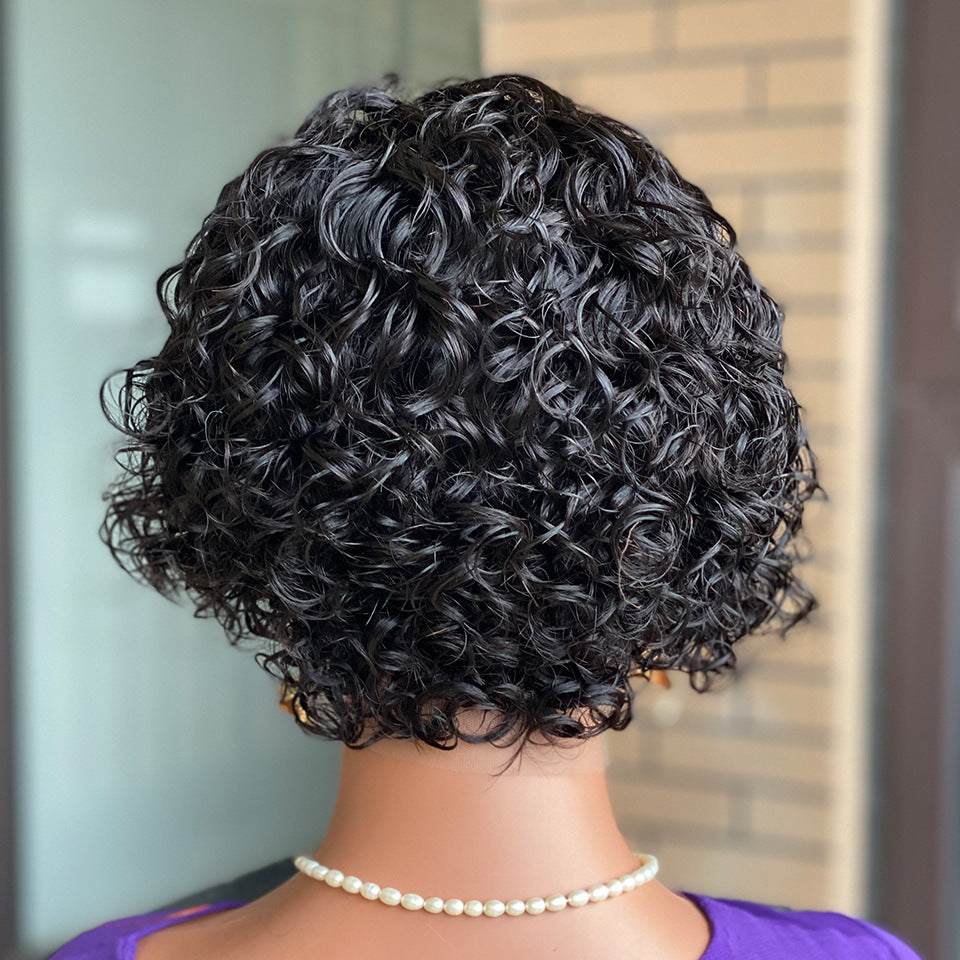 Lace human hair wig head cover