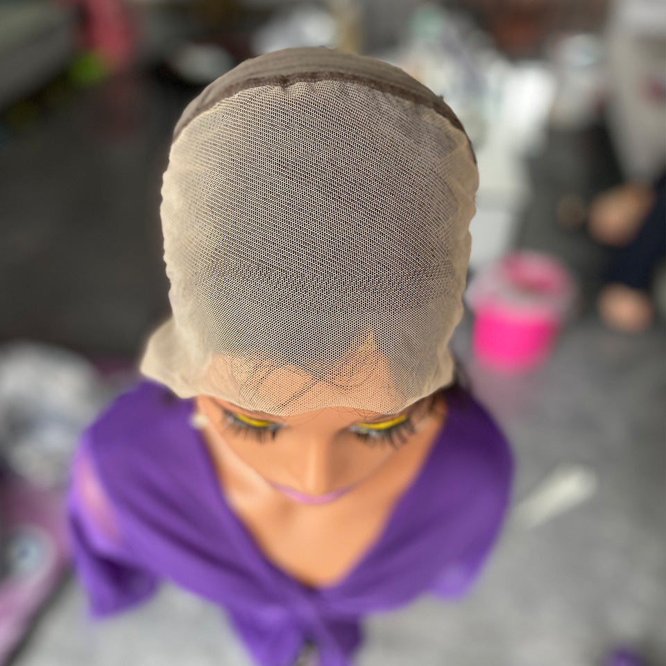 Lace human hair wig head cover